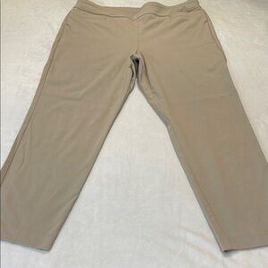 KIM ROGERS SIZE 18S Classic Tan Pull On Pants